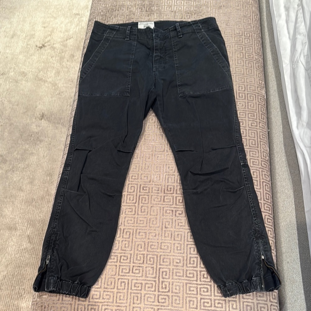 Nili lotan cropped military pant dark gray size 4